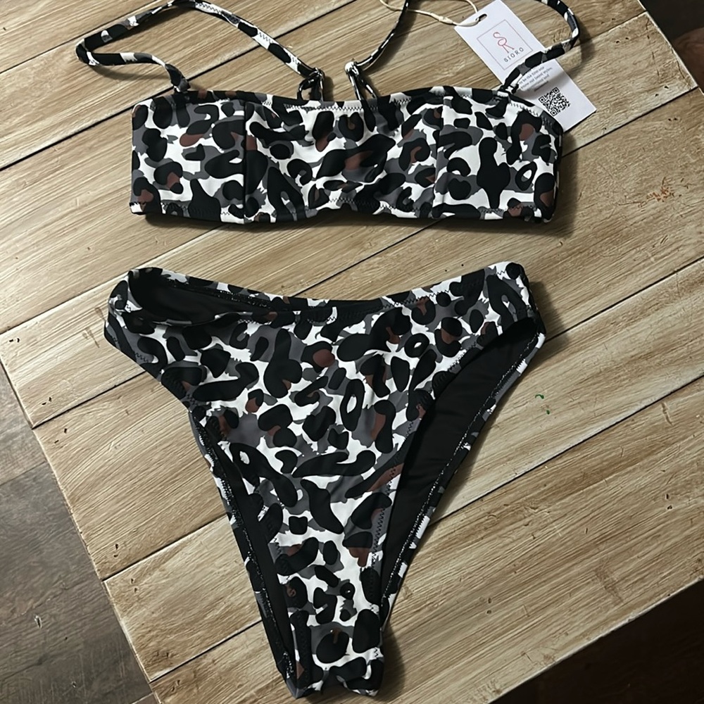 SIORO High Waisted Bikini, Womens Swimsuits two piece Beach Swimwear Bathing